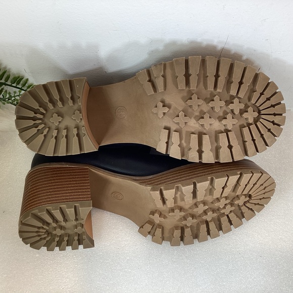 MIA NATANIA LUG SOLE MARY JANE SHOES BLACK NWOT SZ 8.5 - Picture 15 of 16